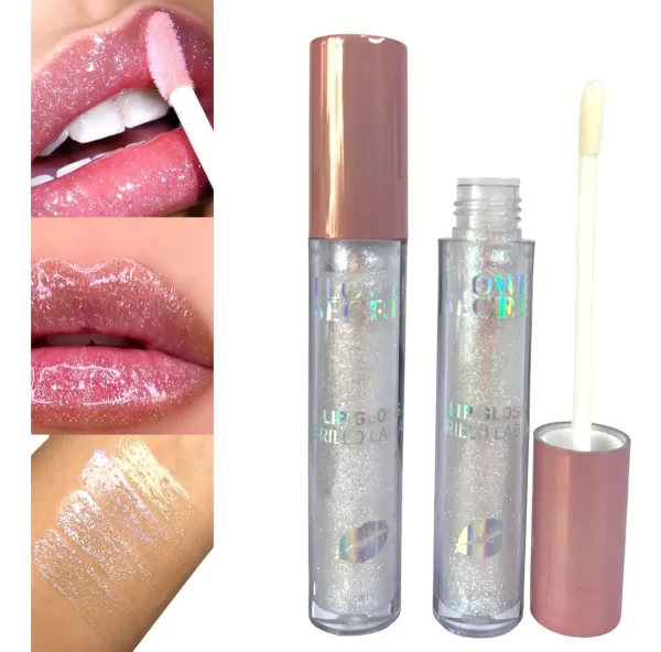 Brillo Labial Lip Gloss Holográfico Glitter Maquillaje - Imagen 2