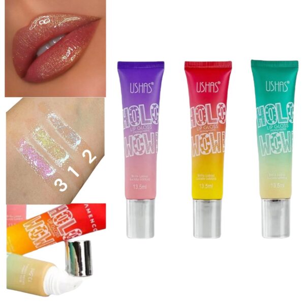 Brillo Labial Holografico Glitter Maquillaje Max Belle - Imagen 3