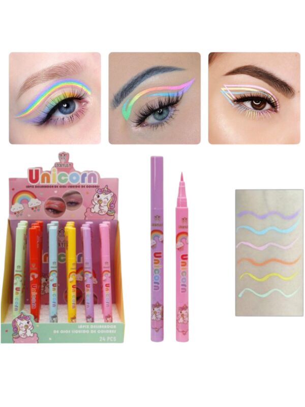 Pack 6 Delineador De Ojos Plumón Pastel Luckylily