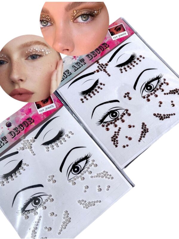 Sticker Cristales Maquillaje Sombras