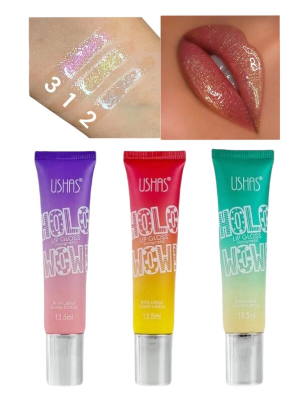 Brillo Labial Holografico Glitter Maquillaje Max Belle