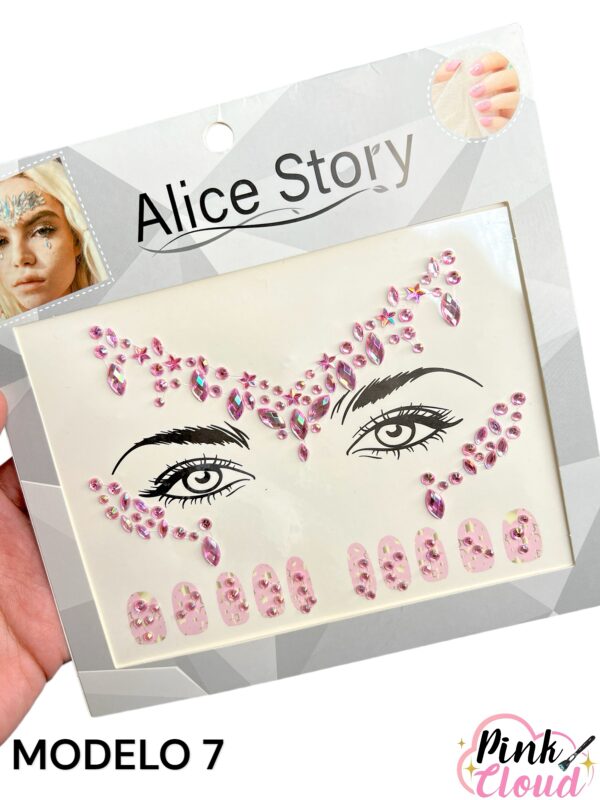 Cristal Facial Gemas Decorativas Adhesivas Maquillaje Alice Story - Imagen 8