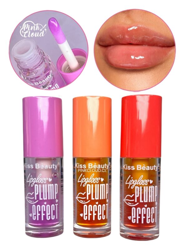 Brillo Labial Transparente Plump Effect Kiss Beauty