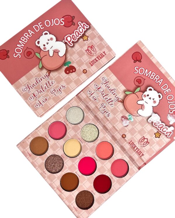 Paleta 12 Tonos Sombras Peach- Luckylily