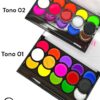 Paleta 15 Pintura Facial Corporal Ushas- Pinta Caritas Face Painting - Imagen 3