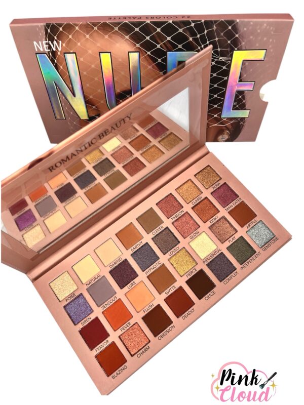 Paleta Sombras 32 Tonos New Nude Romantic Beauty - Imagen 2