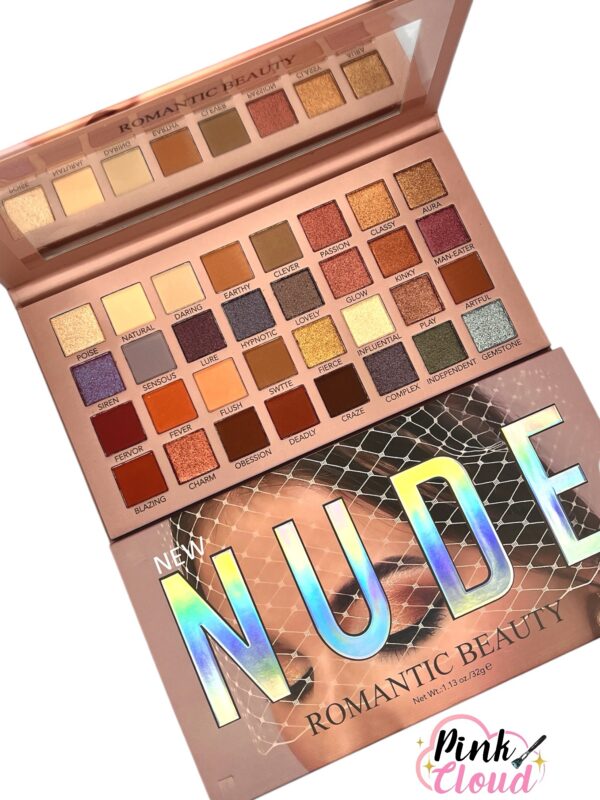 Paleta Sombras 32 Tonos New Nude Romantic Beauty - Imagen 3