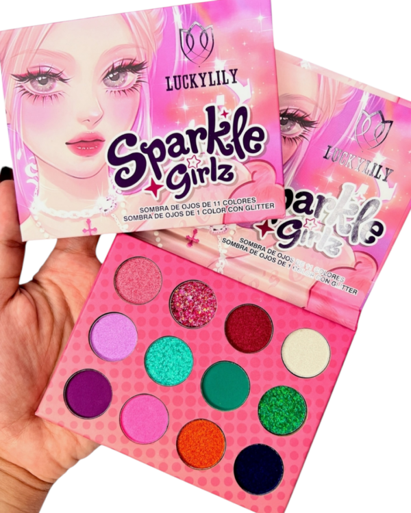 Paleta de Sombras Sparkle Girlz By Luckylily 12 tonos