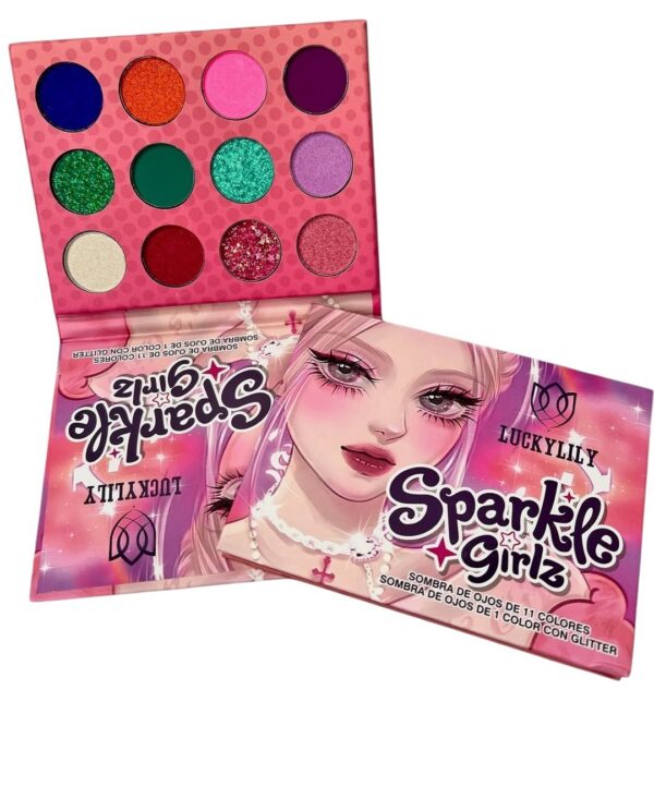 Paleta de Sombras Sparkle Girlz By Luckylily 12 tonos - Imagen 3