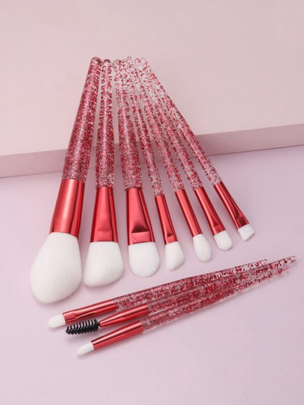 Set de 10 Brochas para Maquillaje Glitter - Imagen 6