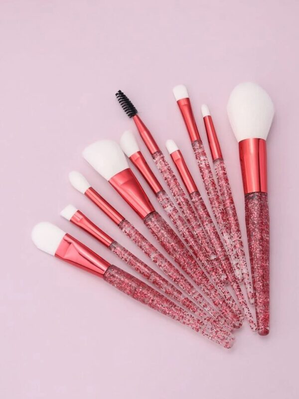 Set de 10 Brochas para Maquillaje Glitter - Imagen 9