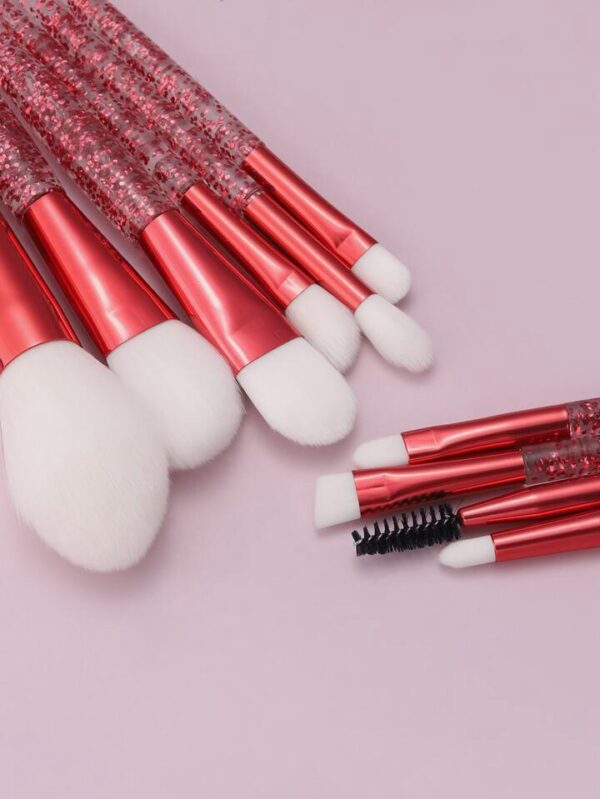 Set de 10 Brochas para Maquillaje Glitter - Imagen 7