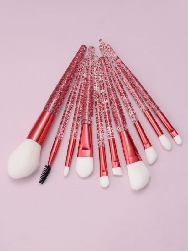 Set de 10 Brochas para Maquillaje Glitter - Imagen 8