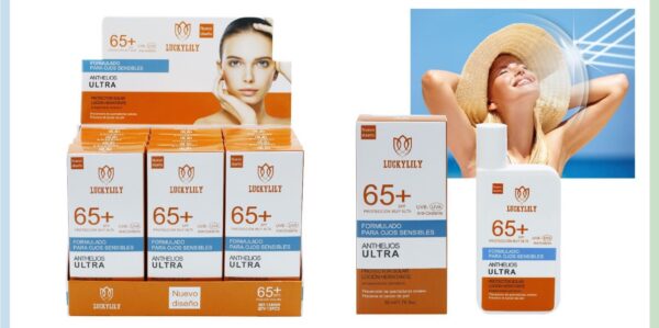 Protector Solar Facial Luckylily 65+ SPF Skincare - Imagen 3