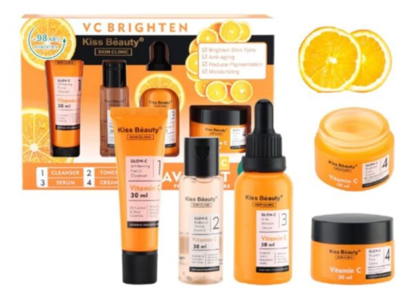 Set Skincare Vitamina C Travel Kit Kiss Beauty - Imagen 5