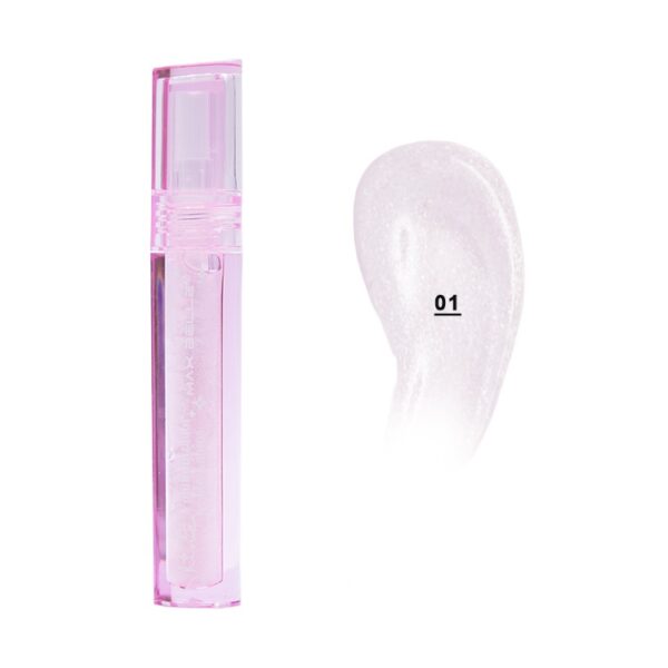 Brillo Labial Con Glitter Efecto Plump Voluminizador Max Belle - Imagen 3
