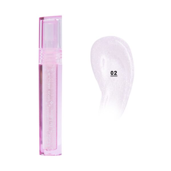 Brillo Labial Con Glitter Efecto Plump Voluminizador Max Belle - Imagen 4