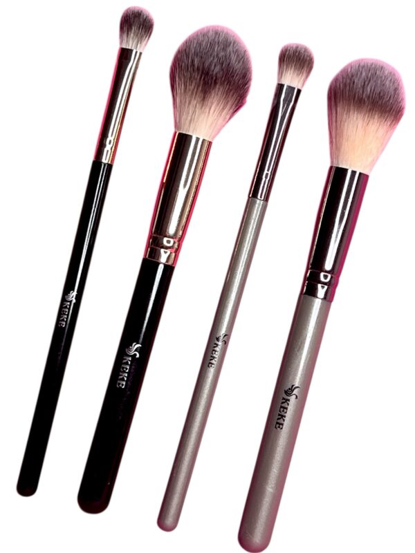 Set 2 Brochas Multifuncional Polvo Rubor Sombras Maquillaje Keke - Imagen 3