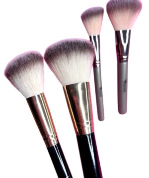 Set 2 Brochas Polvo Contorno Rubor Maquillaje Keke